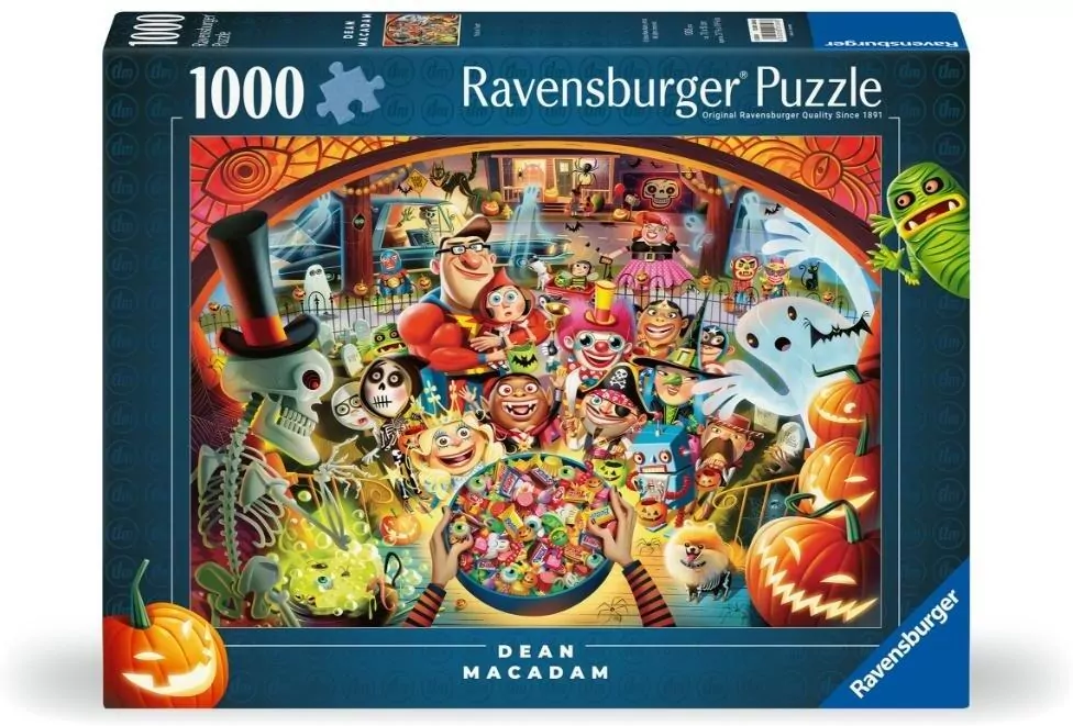 Puzzle 2D: Cukierek albo psikus 1000el - tantis.pl