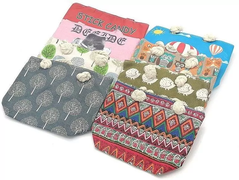 Torebka plażowa 28x19,5x8,5cm MIX - tantis.pl