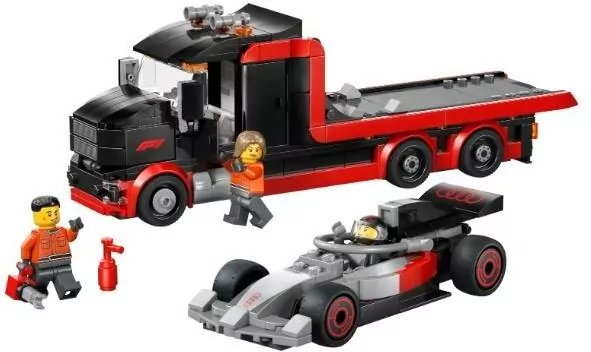 LEGO(R) CITY 60493  Ciężarówka F1 z bolidem - tantis.pl