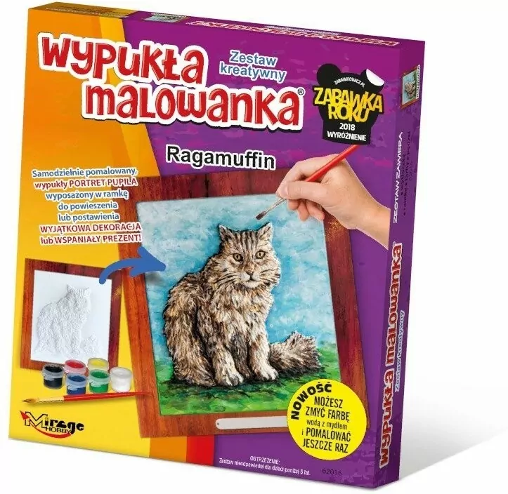 Wypukła Malowanka - Kot Ragamuffin - tantis.pl