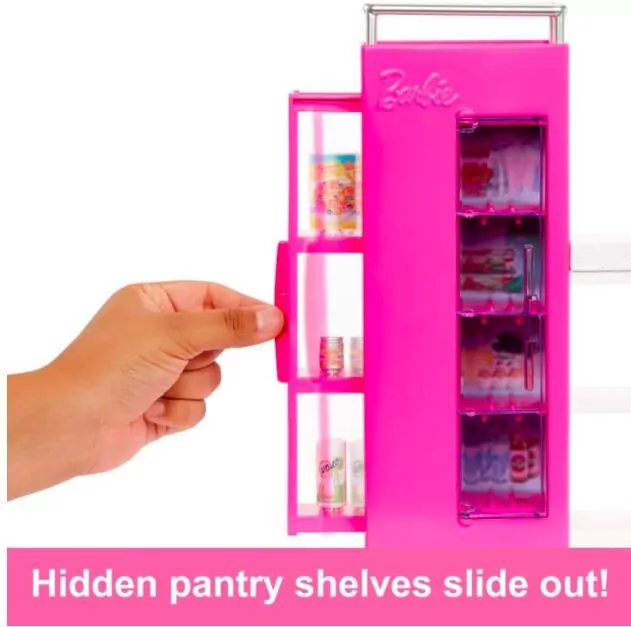 Mattel. Barbie Spiżarnia + Lalka HJV38 - tantis.pl
