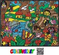 Kolorowanka Welwetowa 47x35 Wioska - tantis.pl