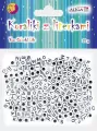 Koraliki plastikowe z literkami 6x6mm 25g - tantis.pl