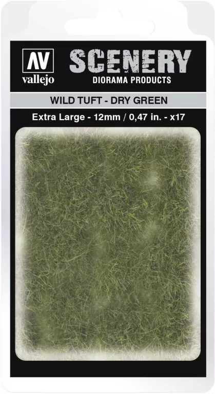 Vallejo: SC424 - Scenery - Wild Tuft - Dry Green (12 mm x 17) - tantis.pl