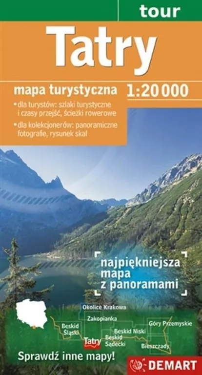 Mapa Turs. Tatry 1:20 000 DEMART - tantis.pl