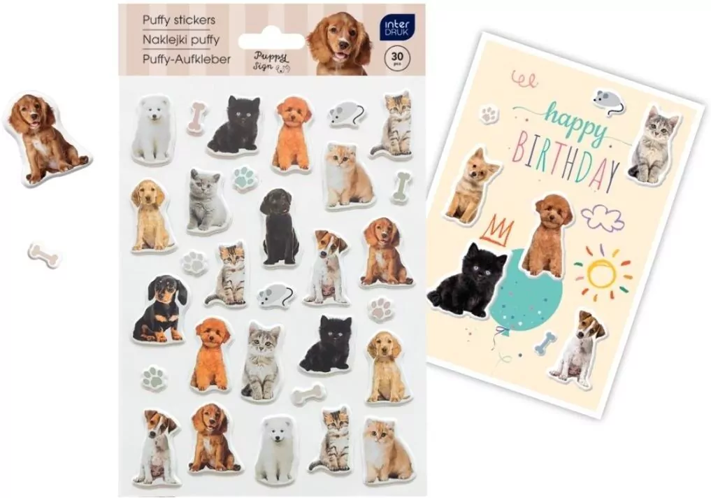 Naklejki puffy Puppy Sign - tantis.pl
