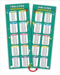 Zakładki do książek. Tabliczka mnożenia (10 szt)