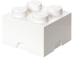 LEGO(R) pojemnik klocek czwórka biały