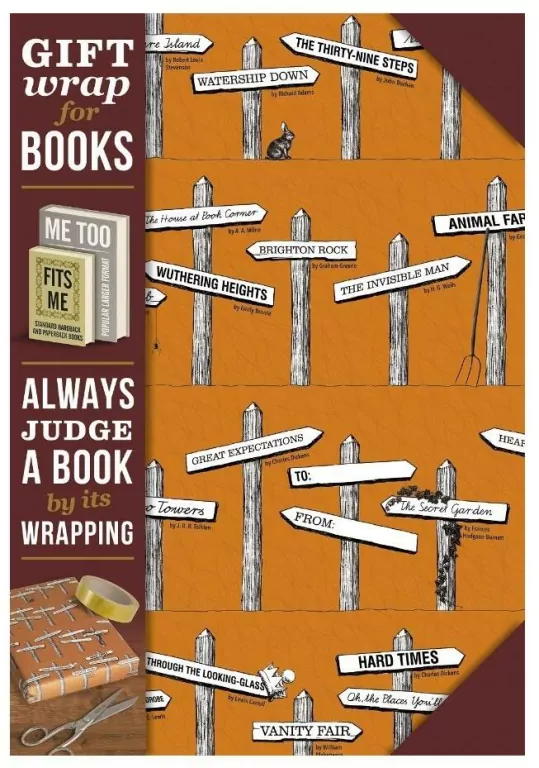 Gift wrap Papier do książki Novel signposts - tantis.pl