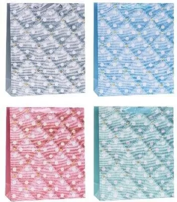 Torebka ozdobna 18x23x8cm graficzne mix ROZETTE - tantis.pl