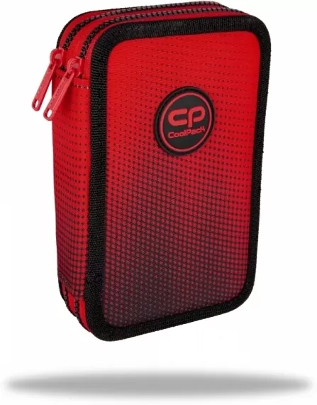 Piórnik podwójny z wyposażeniem Coolpack Jumper 2 Gradient Cranberry - tantis.pl