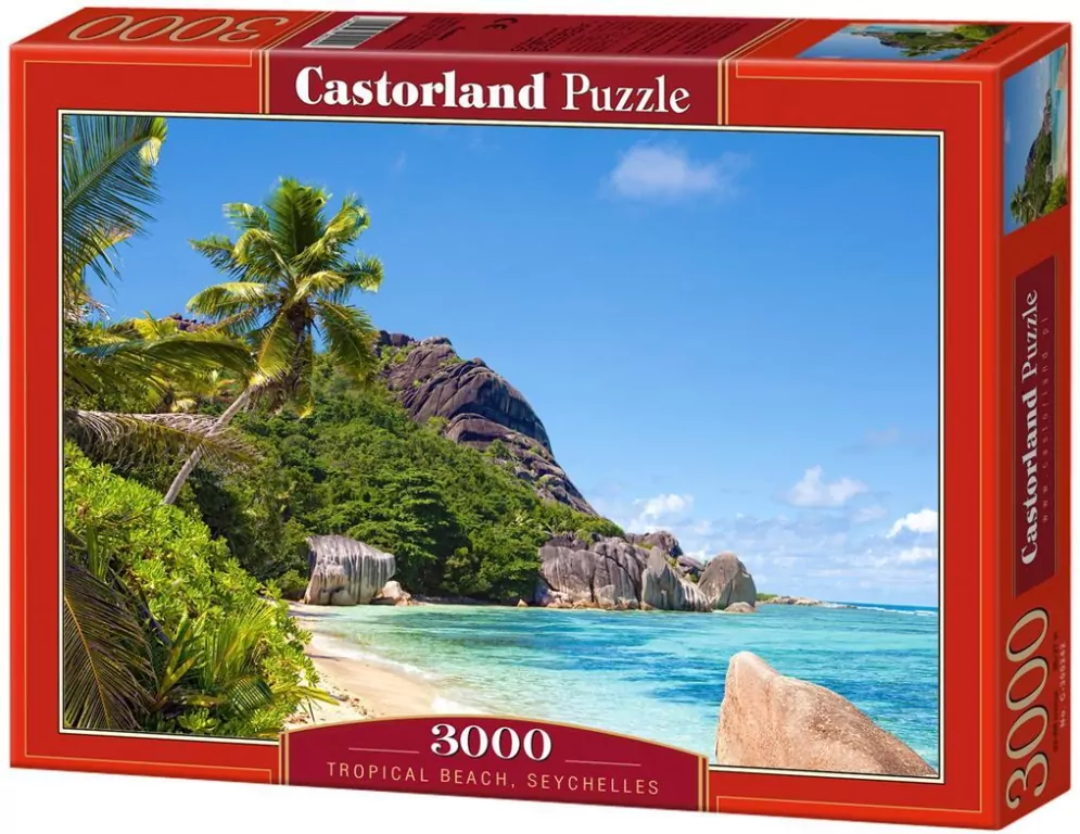 Puzzle 3000. Plaża tropikalna - tantis.pl