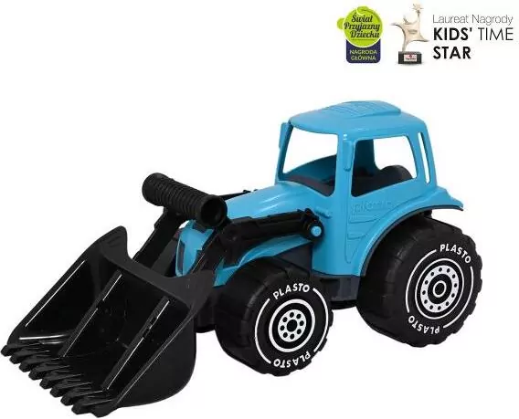 Traktor z ładowaczem 32cm turkusowy - tantis.pl