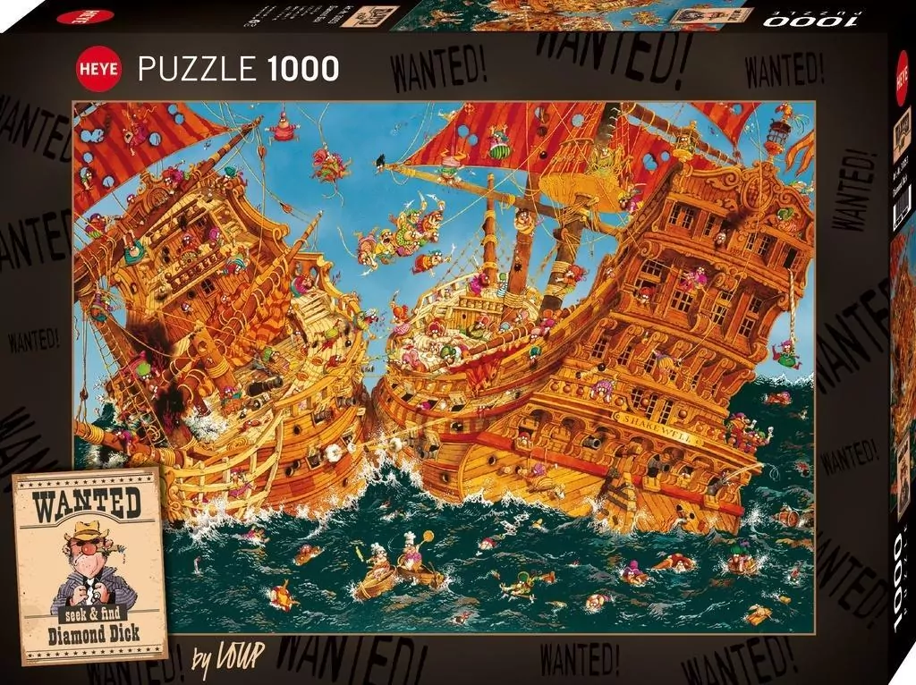 Puzzle 1000 Wanted!-Dick, Loup - tantis.pl