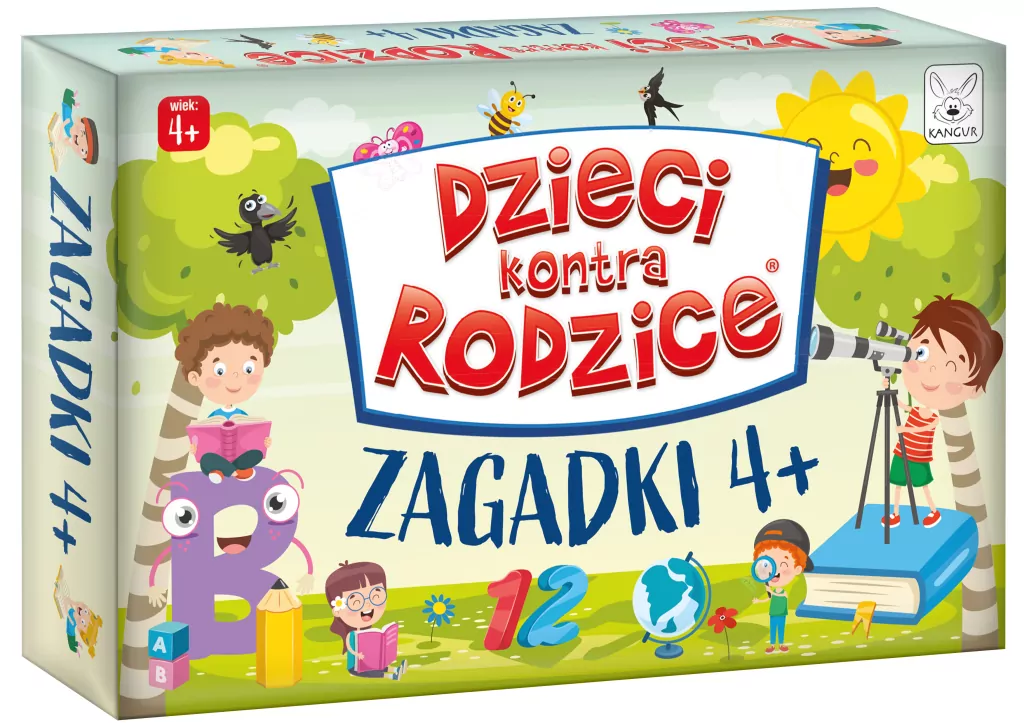Gra Zagadki 4+ Dzieci kontra Rodzice - tantis.pl