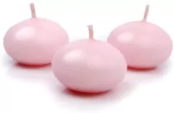 Świeca pływająca matowa różowy 4cm