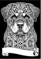 Kolorowanka welwetowa A4 Rottweiler - tantis.pl