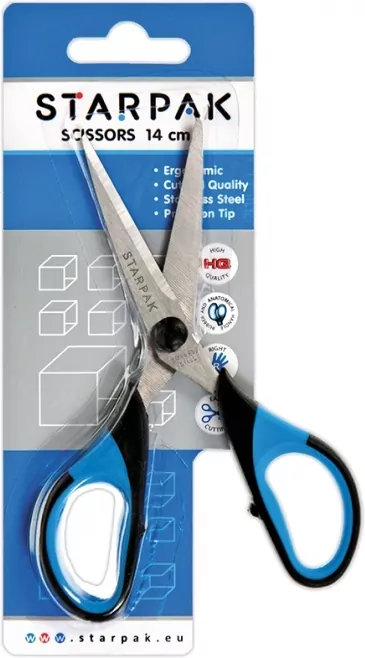 Nożyczki metalowe z gumową rączką - tantis.pl