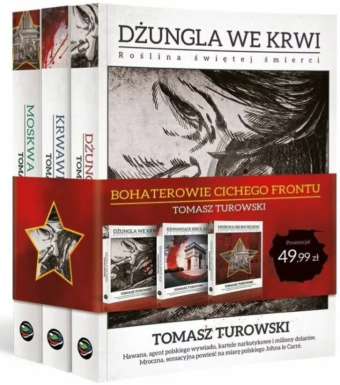 Pakiet Bohaterowie cichego frontu: Dżungla we krwi / Krwawiące serce Azji / Moskwa nie boi się krwi - tantis.pl