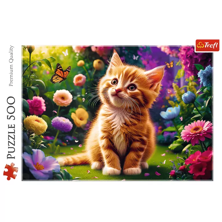Puzzle 500 Uroczy kotek TREFL - tantis.pl