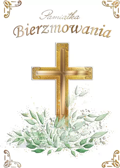 Karnet A5 Bierzmowanie - Krzyż - tantis.pl