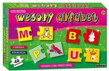 Abino. Puzzle edukacyjne. Wesoły alfabet - tantis.pl