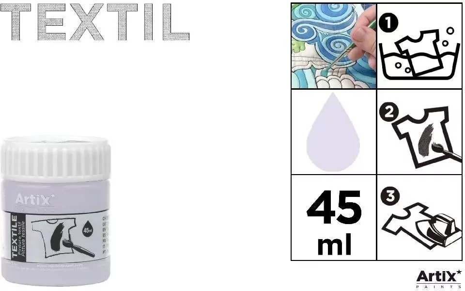 Farba do tkanin 45ml jasna lilia - tantis.pl