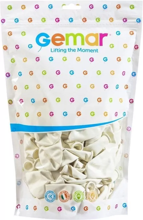 Balony pastelowe białe 33cm - tantis.pl