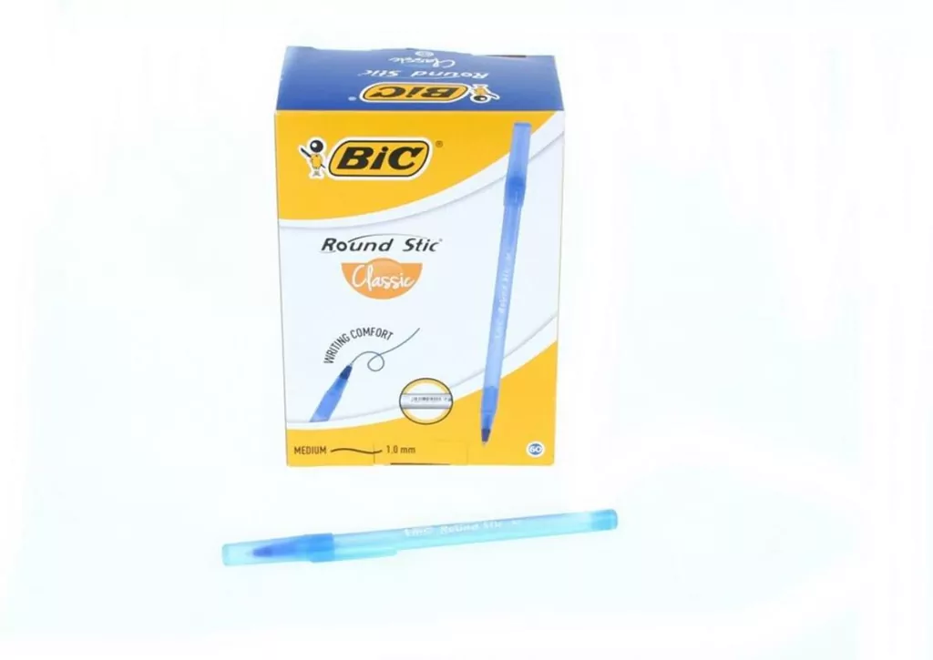 BIC. Długopis Round Stick, niebieski z kodem - tantis.pl