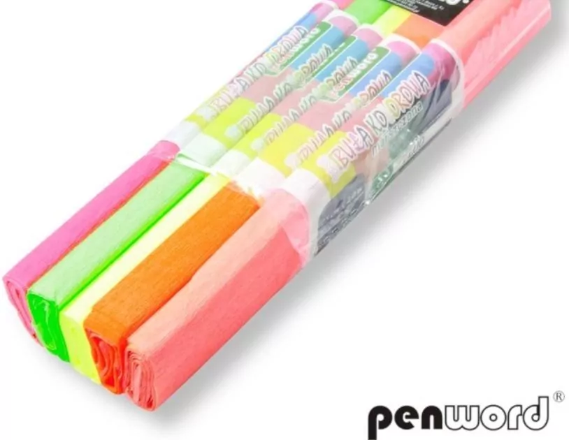 Bibuła marszczona. Fluo - tantis.pl