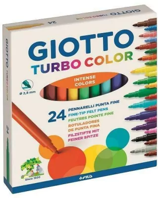 Giotto. Pisaki Turbo Color, 24 kolory