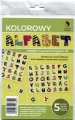Naklejki kolorowy Alfabet 5 arkuszy - tantis.pl