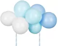 Balonowy topper na tort. Niebieski 29cm - tantis.pl
