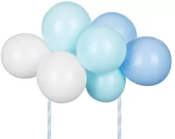 Balonowy topper na tort. Niebieski 29cm