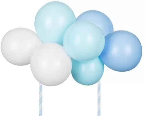 Balonowy topper na tort. Niebieski 29cm
