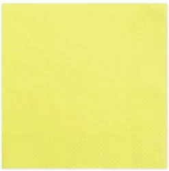 Serwetki papierowe żółte 33 cm, 20 sztuk