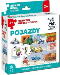 Pojazdy. Pierwsze puzzle + figurki. Kapitan Nauka