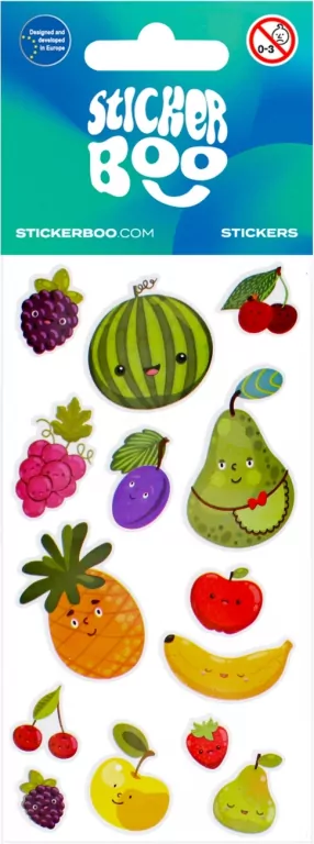Naklejki Sticker BOO Owoce mix - tantis.pl
