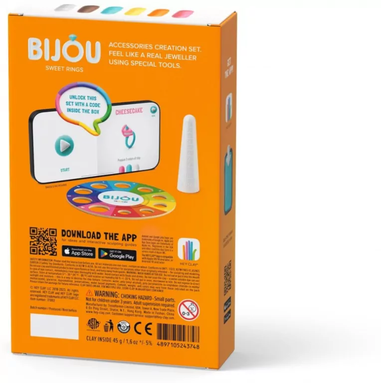 Pierścionki słodycze. Bijou. Hey Clay - tantis.pl