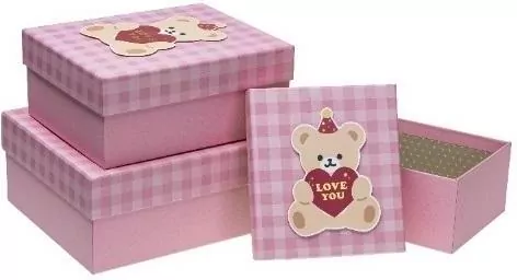 Pudełko prezentowe miś ROZETTE