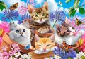 Puzzle 500. Kittens with Flowers.  B-53513 - tantis.pl