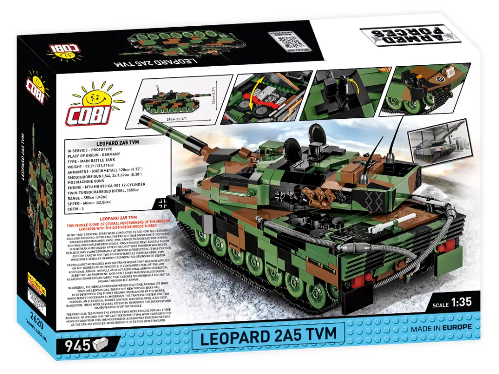 Czołg Leopard 2A5 TVM Armed Forces - tantis.pl