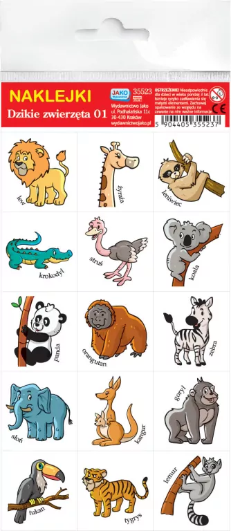Naklejki. Dzikie zwierzęta - tantis.pl