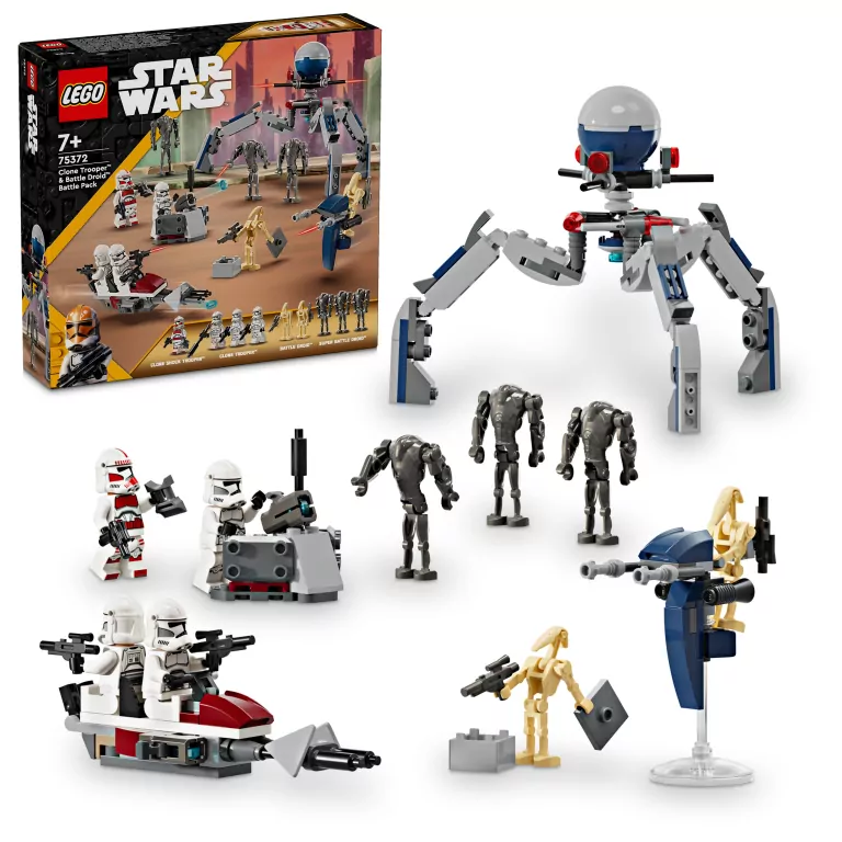 LEGO® Star Wars™. Zestaw bitewny z żołnierzem armii klonów™ i droidem bojowym™ - tantis.pl