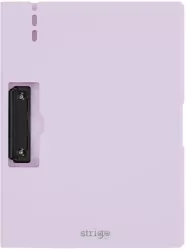 Deska A4 z bocznym klipem liliowa STRIGO