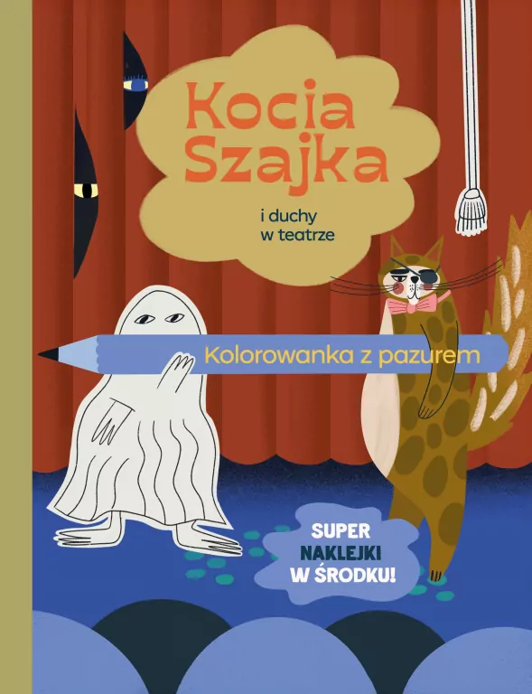 Kocia Szajka i duchy w teatrze. Kolorowanka - tantis.pl
