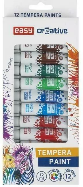 Farba tempera. 12 kolorów. - tantis.pl