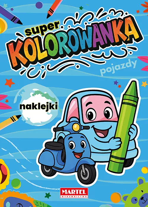 Super kolorowanka Pojazdy z naklejkami - tantis.pl