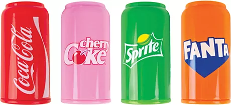 Zakreślacze mini Coca-Cola 4 kolory - tantis.pl