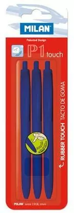 Długopis P1 Touch niebieski  MILAN - tantis.pl